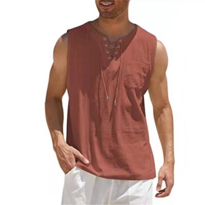 Men’s Cotton Linen Tank Tops