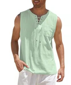 Men’s Cotton Linen Tank Tops