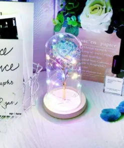 Galaxy Rose In Glass Dome