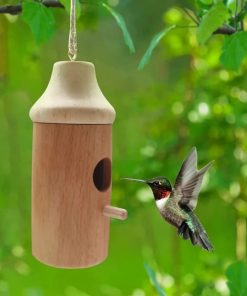 Wooden Hummingbird House