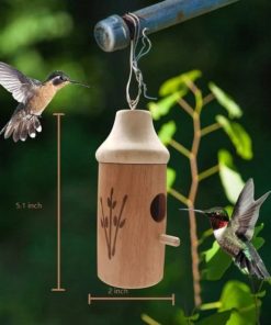 Wooden Hummingbird House