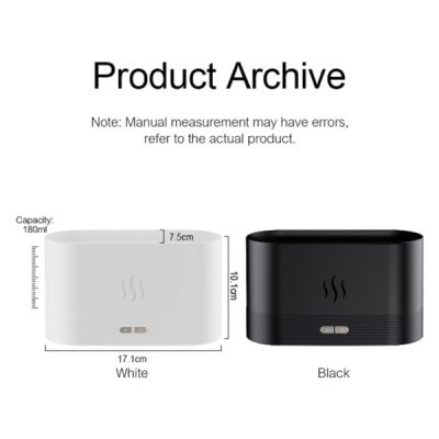 LED Essential Oil Flame Lamp Diffuser