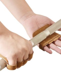 Leather Weight Lifting Training Gloves
