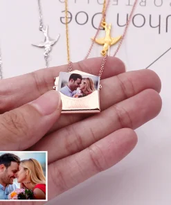 Custom Photo Engraved Handbag Necklace