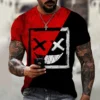 Men's T-Shirt 3D Print Graphic Optical Illusion Plus Size Short Sleeve Casual Tops