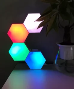 Multicolor Touch Sensitive Hexagon Lights for Wall, Room, & Office