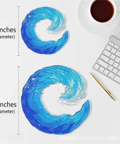 Ocean Wave Fused Glass Sculpture