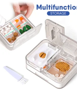 3 in 1 Pill Cutter Portable Medical Holder