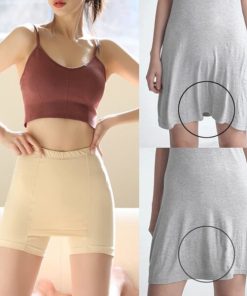 Double-layer Front Crotch Ice Silk Shorts