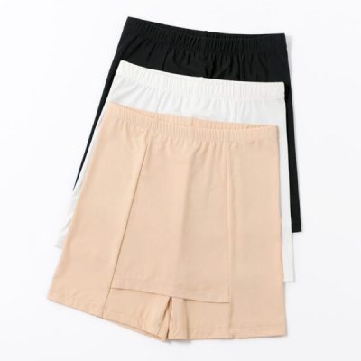 Double-layer Front Crotch Ice Silk Shorts