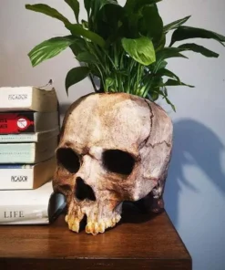 Shape Resin Skull Flower Pot