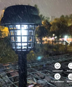 Outdoor Solar-Powered LED Mosquito Killer Lamp