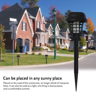 Outdoor Solar-Powered LED Mosquito Killer Lamp