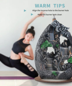 Waterfall Incense Burner with Mountain River