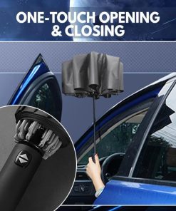 Adjustable Rotating Umbrella With Flashlight