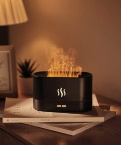 LED Essential Oil Flame Lamp Diffuser