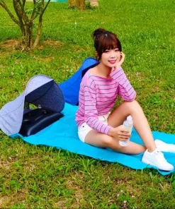 Foldable Beach Face Tent Umbrella And Air Cushion