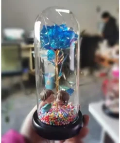 Galaxy Rose In Glass Dome