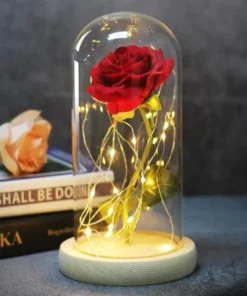 Galaxy Rose In Glass Dome