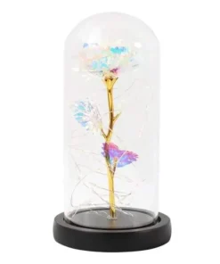 Galaxy Rose In Glass Dome