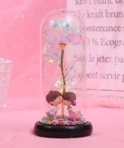 Galaxy Rose In Glass Dome