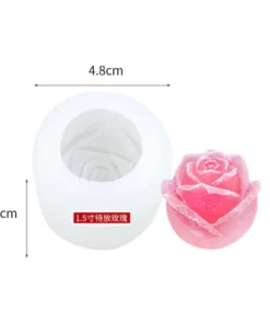 3D Rose Shape Ice Cube Mold