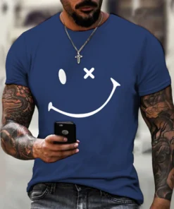 Men's T-Shirt 3D Print Graphic Optical Illusion Plus Size Short Sleeve Casual Tops