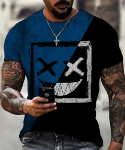 Men's T-Shirt 3D Print Graphic Optical Illusion Plus Size Short Sleeve Casual Tops