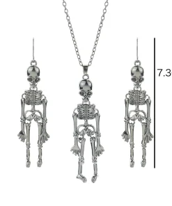 Retro Skeleton Man Necklace