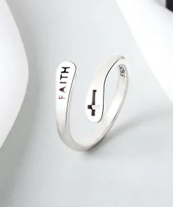 Women’s Copper Cross Faith Ring