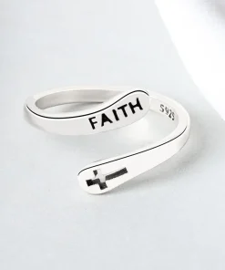 Women’s Copper Cross Faith Ring