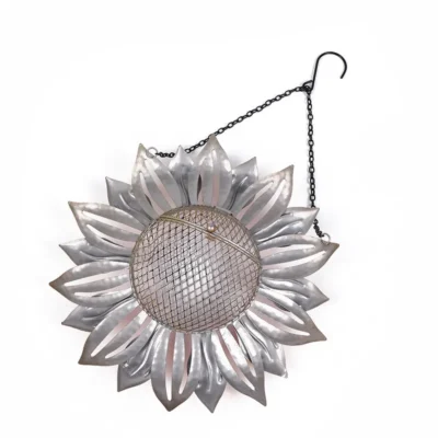 Hanging Metal Sunflower Bird Feeder