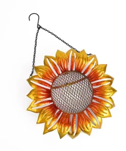 Hanging Metal Sunflower Bird Feeder