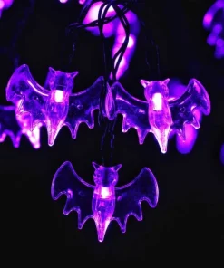Spooky Halloween Bat String Lights