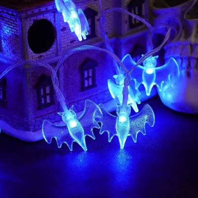Spooky Halloween Bat String Lights