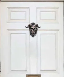 Horned Skull Door Knocker