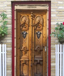 Horned Skull Door Knocker
