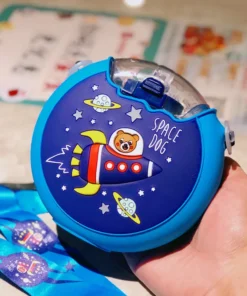 Cute Donut Water Bottle With Straw