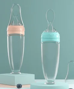 Silicone Squeeze Feeding Spoon