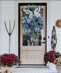 Rose Butterfly Wreath