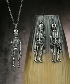 Retro Skeleton Man Necklace