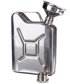 Mini Jerrycan Gasoline Liquor Hip Flask With Funnel
