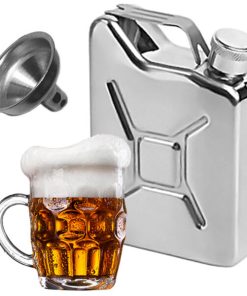 Mini Jerrycan Gasoline Liquor Hip Flask With Funnel