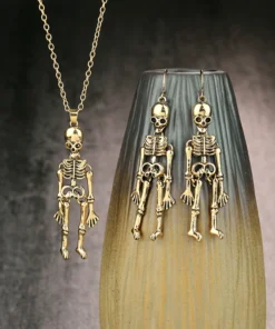 Retro Skeleton Man Necklace