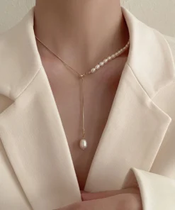 Adjustable Pearl Necklace