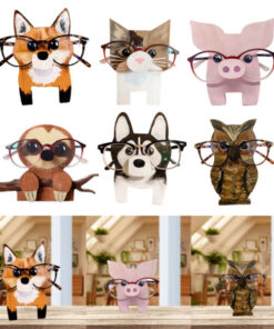 Animal Wood Carvings Glasses Holder