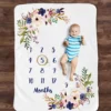 Baby Monthly Milestone Blanket