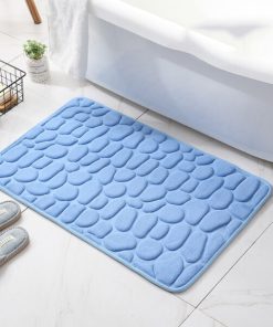 Cobblestone Embossed Bathroom Bath Mat