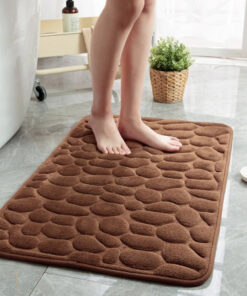 Cobblestone Embossed Bathroom Bath Mat