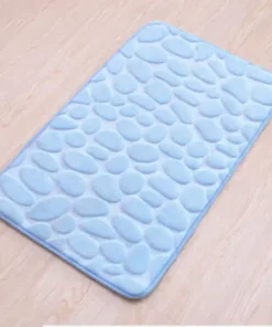 Cobblestone Embossed Bathroom Bath Mat